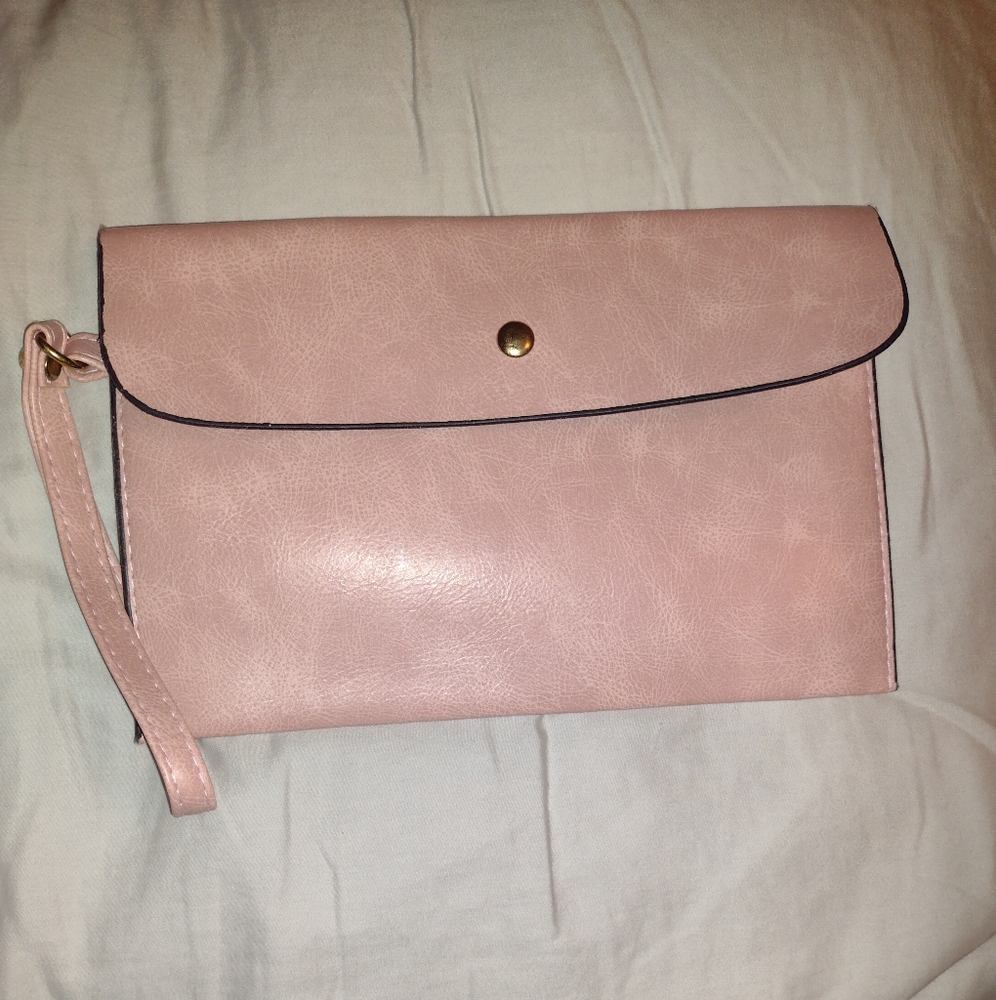 Pink Clutch and Card Holder Set. - Picture 2 of 6